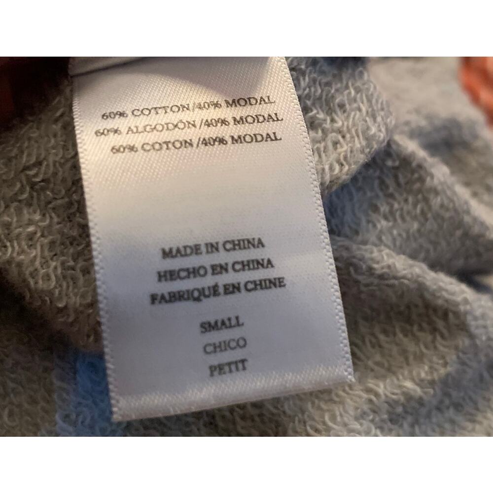 Rails Marlo Flocked Heather Grey Leopard Print Pullover Crewneck Sweatshirt - Picture 7 of 8